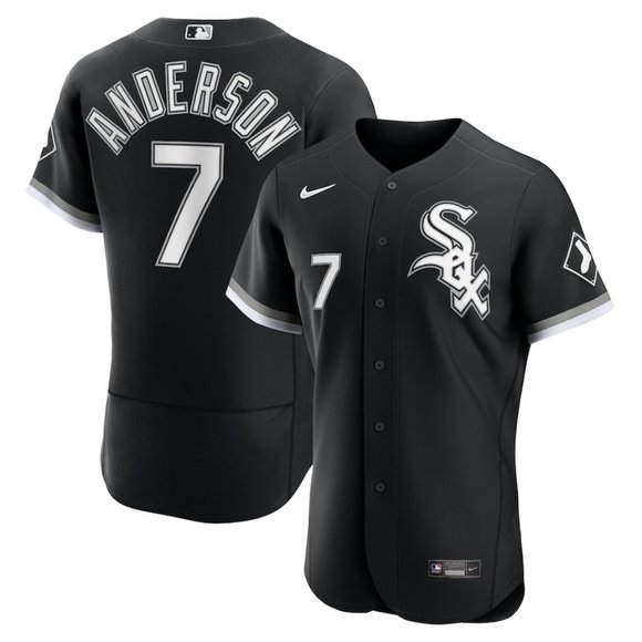 Tim Anderson Black Chicago White Sox Alternate Authentic Player MLB Jersey - Picture 4 of 4